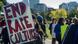 Anti-rape campaigners at a protest Anti-rape campaigners at a protest