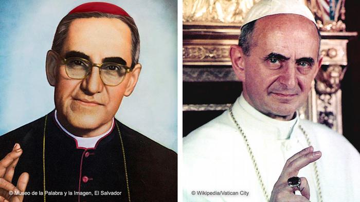 Bildkombo - Óscar Romero und Paul VI