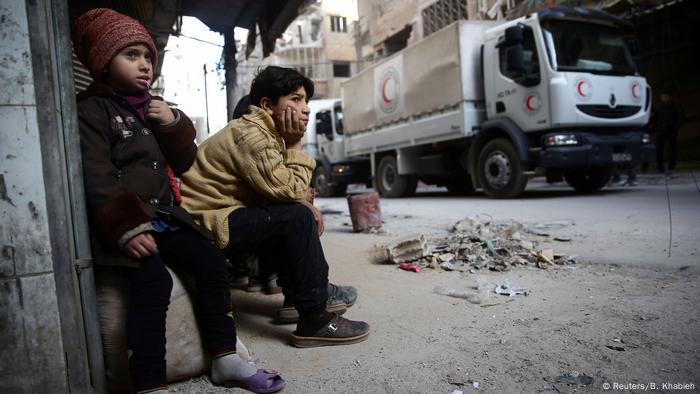 Syrien Krieg - Ostghuta bei Damaskus | Kinder (Reuters/B. Khabieh)