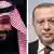 رجب طیب اردوغان، رئيس جمهور ترکیه، و محمد بن سلمان، ولیعهد عربستان سعودی