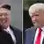 Kim Jong Un and Donald Trump shown in a composite photo