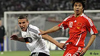 Fußball, Länderspiel, China - Deutschland 1:1