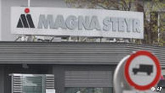 Das Firmenportal von Magna in Graz (Foto: AP)
