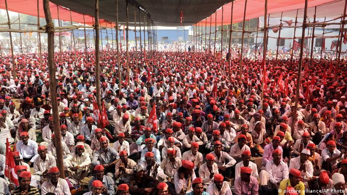 Indien Bauern-Protest in Mumbai (picture alliance/AP Photo)