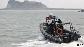 Südkoreanische Küstenwache auf Patrouillenfahrt