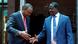 Uhuru Kenyatta and opposition leader Raila Odinga shake hands after making deal Uhuru Kenyatta and opposition leader Raila Odinga shake hands after making deal