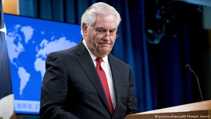 USA Entlassung Außenminister Rex Tillerson PK in Washington (picture-alliance/AP Photo/A. Harnik)