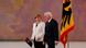 Angela Merkel şi Frank-Walter Steinmeier la ceremonia de la Palatul Bellevue Angela Merkel şi Frank-Walter Steinmeier la ceremonia de la Palatul Bellevue