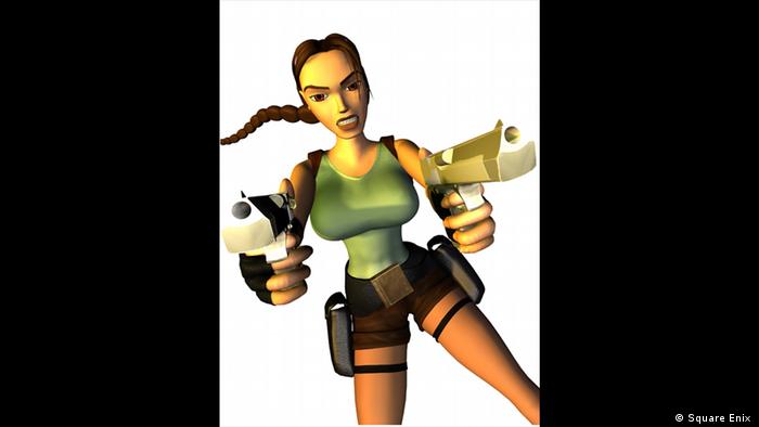 Lara Croft zielt mit zwei Pistolen auf den Betrachter(Square Enix )