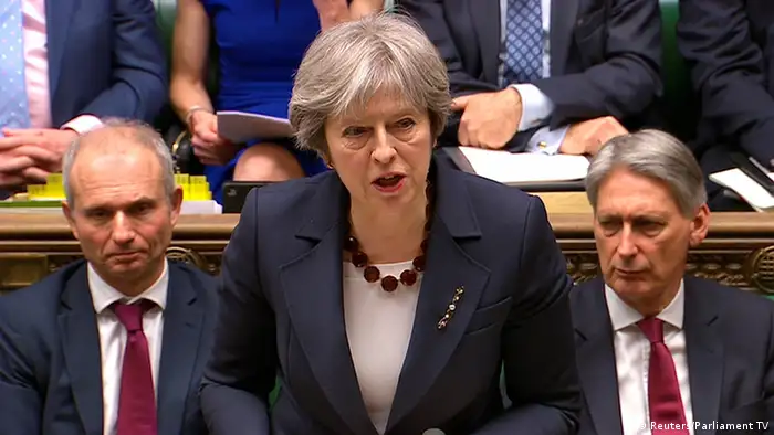 Großbritannien Theresa May, Premierministerin (Reuters/Parliament TV)