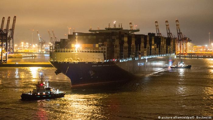 Контейнеровоз Antoine de Saint Exupery у Гамбурзі