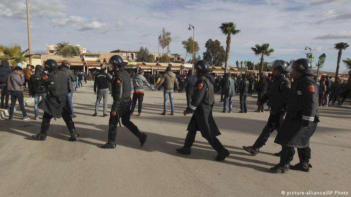 Marokko Proteste in Jerada (picture-alliance/AP Photo)