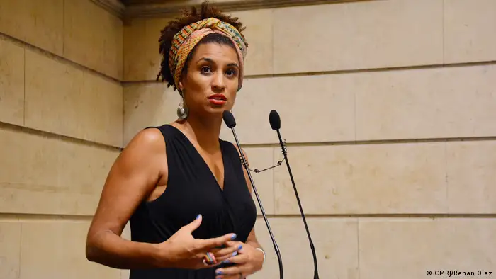 Brasilien Die Politikerin Marielle Franco (CMRJ/Renan Olaz)