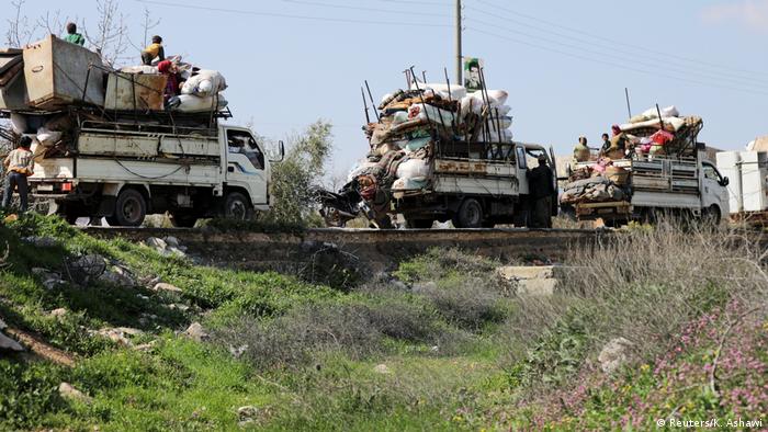 Syrien Flucht aus Afrin (Reuters/K. Ashawi)