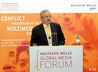 DW-Intendant Erik Bettermann hat am Mittwoch, 3. Juni 2009, das Deutsche Welle Global Media Forum in Bonn eröffnet.