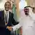 US President Barack Obama shaking hands with Saudi King Abdullah