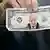 1-dollar bill showing Trump