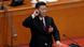 Chinese President Xi Jinping with his hand on the Constitution Chinese President Xi Jinping with his hand on the Constitution