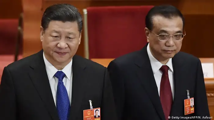 Peking Volkskongress Xi Jinping Li Keqiang (Getty Images/AFP/N. Asfouri)