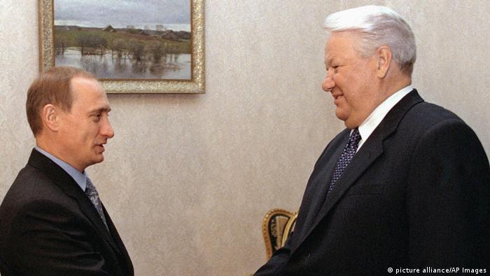 Boris Jelzin und Wladimir Putin