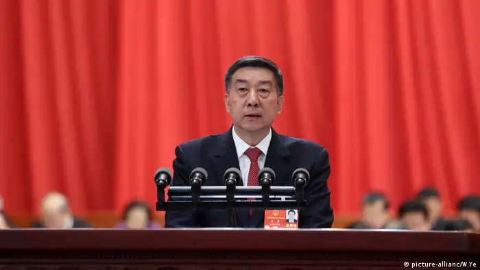 Chinesischer Staatsrat Wang Yong (picture-allianc/W.Ye)