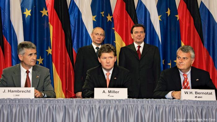 Signing of the official Nord Stream agreement on September 8, 2005 in Berlin