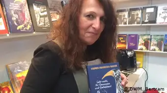 Carmen-Francesca Banciu, Schriftstellerin aus Rumänien, bei der Leipziger Buchmesse 2018