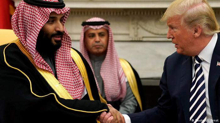 USA Mohammed bin Salman, Kronprinz Saudi-Arabien & Donald Trump in Washington (Reuters/J. Ernst)