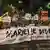 "Marielle Vive", diz a faixa em protesto no Rio de Janeiro na terça-feira (20/03)