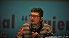 Pedro Vaca Villarreal, Leiter der Fundación para la Libertad de Prensa = Stiftung für die Pressefreiheit (FLIP)
Pedro Vaca ist ein kolumbianischer Rechtsantwalt und Journalist. 