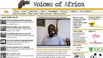 Internetseite von voices of africa (Foto: dw)