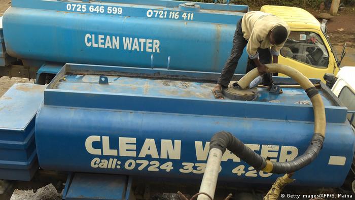 Wassertank in Nairobi, Kenia