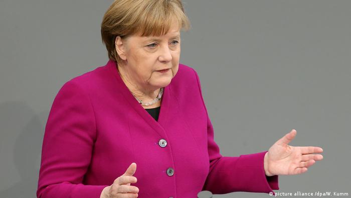 Выступление Ангелы Меркель в бундестаге 21 марта 2018 года