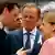 Себастьян Курц, Дональд Туск и Ангела Меркель на саммите ЕС в Брюсселе