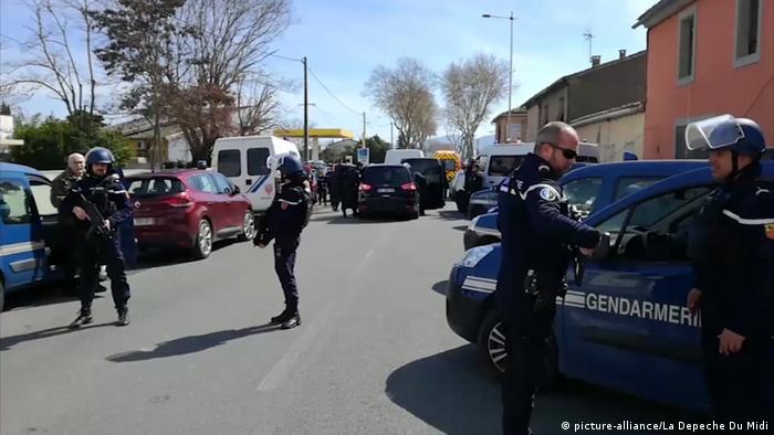 Frankreich Geiselnahme in Trèbes bei Carcassonne (picture-alliance/La Depeche Du Midi)