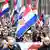 Kroatien Zagreb Demonstration gegen Unterzeichnung der Istanbul Konvention
