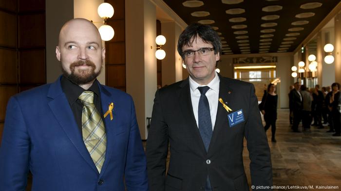 Finnland Helsinki Carles Puigdemont (picture-alliance/Lehtikuva/M. Kainulainen)