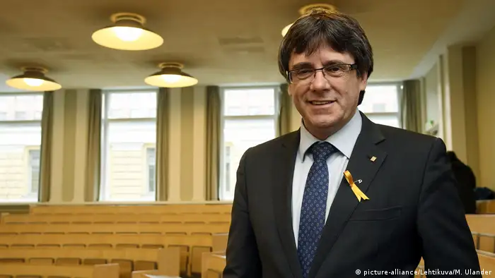 Finnland Helsinki Carles Puigdemont (picture-alliance/Lehtikuva/M. Ulander)