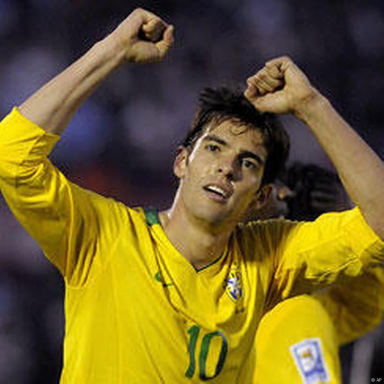 Kaka of Brazil during the 2010 FIFA World Cup South Africa Group G
