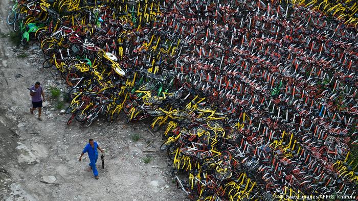 China Leihfahrräder (Getty Images/AFP/G. Khanna)