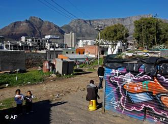 Childrens in a shanty town area of Cape Town, South Africa