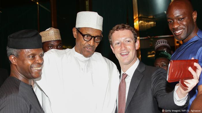 Nigeria Afrika Besuch von Mark Zuckerberg