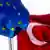 Dalgalanan Avrupa Birliği ve Türkiye bayrakları