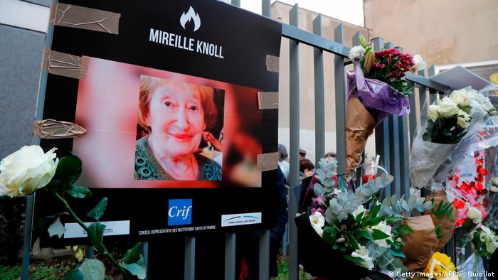 Mireille Knoll, una mujer judía de 85 años, fue encontrada muerta en su apartamento quemado en París, en marzo de 2018, dijo un comunicado de la organización judía CRIF. 