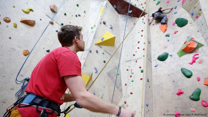 Climbing center in a former church