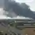 Jemen Feuer in Lagerhalle in Hodeida