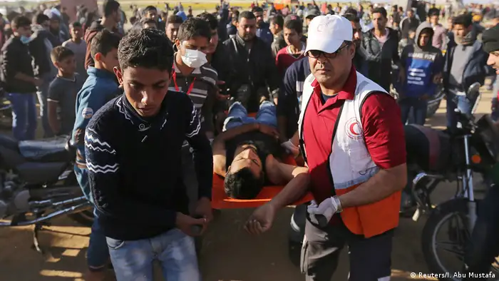 Israel Palästina | Proteste am Tag der Trauer | Gaza (Reuters/I. Abu Mustafa)