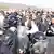 Protestors clash with police during a protest on the Durres-Kukes highway in Kalimash near Kukes, Albania