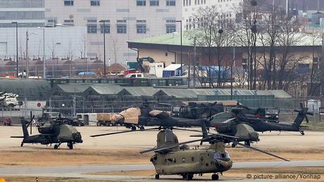 Südkorea US-Truppen beim Militärmanöver (picture-alliance/Yonhap)