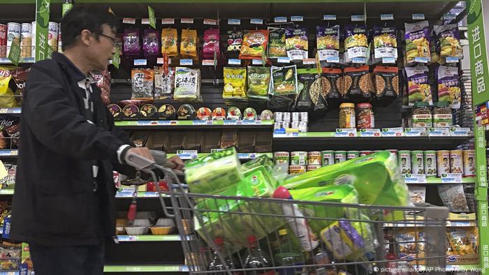China US-Produkte im Supermarkt